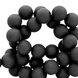 ACRYLPERLEN MATT: Diese Kunststoffperlen schwarz mit Loch sind bei diesem Artikel wählbar zu 1000 Stück mit einem Durchmesser von 4mm (Lochgröße 0,8 mm), zu 600 Stück mit einem Durchmesser von 6mm (Lochgröße 1 mm), zu 400 Stück mit einem Durchmesser von 8mm (Lochgröße 1,1 mm) und zu 200 Stück mit einem Durchmesser von 10 mm (Lochgröße 1,9 mm). Matte Acrylperlen von der Marke Sadingo heben sich durch ihr spezielles Herstellungsverfahren von anderen Acrylperlen ab.