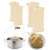 🔅[Set de 4] Medidas: 2 mallas de 15X20cm (1KG) y 2 malla s de 20X35cm (2kg). Perfectas para cocer garbanzos sin mezclar con el resto de alimentos.