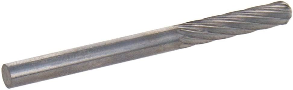 Auniwaig Tungsten Carbide Rotary Burr 3mm / 1/8" Shank, 3mm Head Size Single Cut Cylindrical Carving Burr Bits, for Woodworking, Drilling, Metal Carving, Engraving, Polishing 2pcs