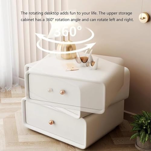 Modern Solid Wood Nightstand with Large Capacity, Stylish Storage Organizer for Bedroom, Living Room, and Corridor - Durable & Functional Design