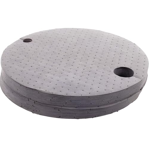 Bricoloco Tappetino copri taniche assorbente per umidità di acqua, olio e benzina. Taniche fino a 220 litri | Assorbitore industriale a triplo strato antipelucchi per liquidi. Ø 55 cm. (3)