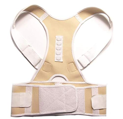 Correcteur de posture pour soulager le dos avec ceinture blanche XXXL