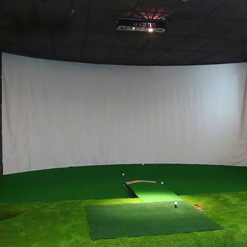 Golf Simulator Impact Screen, Installed On Golf Hitting Net Frame, Thickened Bulletproof Anti-Impact Projection Cloth Target Cloth, for Indoor and Outdoor Golf Training