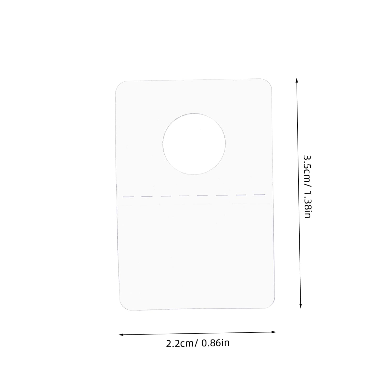 HOUDERCO Sticky Hanging Divider Tabs Stick 500pcs Wall Adhesive Tabs for Retail Display Tags