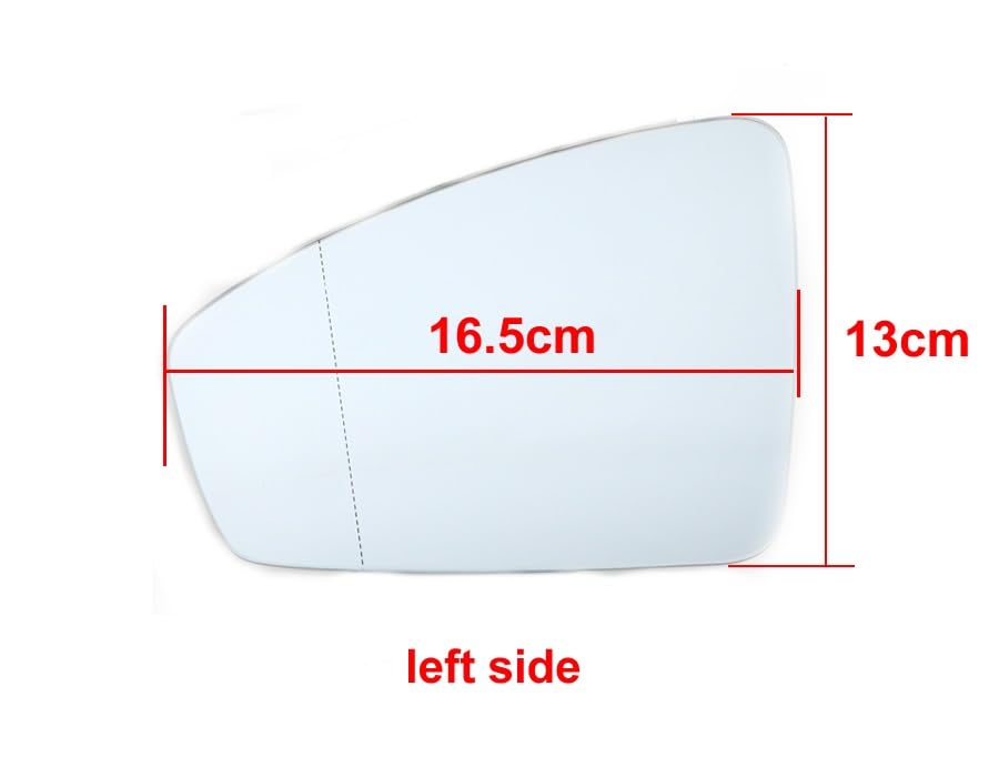 Miroir de rétroviseur haute définition pour Tiguan L 2017-2018 côté passager