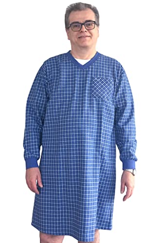 Ovidis Adaptive Nightshirt Pajama Clothing Elderly Disabled Men - Milo Blue M #TOP3
