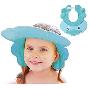 Baby Shower Cap Adjustable Silicone Shampoo Bath Cap Visor Cap Protect Eye Ear for Infants Toddlers Kids Children