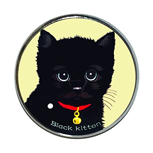 猫 ピンバッジ 黒猫 子供 YE ピンバッチ 猫 ブローチ 猫ピン
