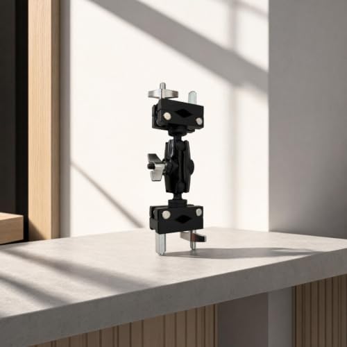 Abrazadera Universal Ajustable con Doble Articulación de Bola para Soporte de Platillos para Bateristas miniatura 2