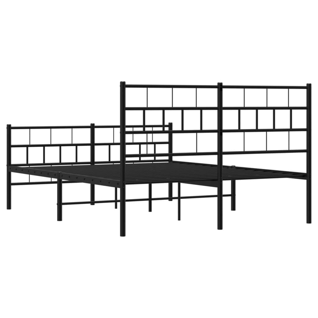 Metallo nero resistente per camera moderna design Eleganza 120x200 cm Nero