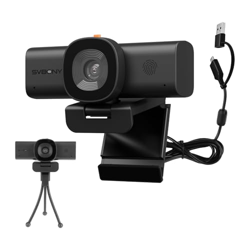 Plug and play; La webcam è progettata per una configurazione senza problemi senza bisogno di driver aggiuntivi; Con un cavo USB da 6 piedi; basta collegarlo alla porta USB del dispositivo e iniziare a utilizzarlo immediatamente