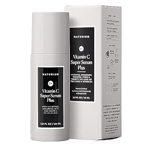 Naturium Vitamin C Super Serum Plus Jumbo, Smoothing Face Care, plus Retinol, Hyaluronic Acid, Niacinamide & Salicylic Acid, 2 oz