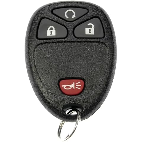 Keyless Entry Remote Start Control Key Fob Replacement fits Chevy Silverado Avalanche Equinox Express Traverse GMC Yukon Sierra 1500 2500 3500 HD Acadia 2007 2008 2009 2010 2011 2012 2013 OUC60270 Cover