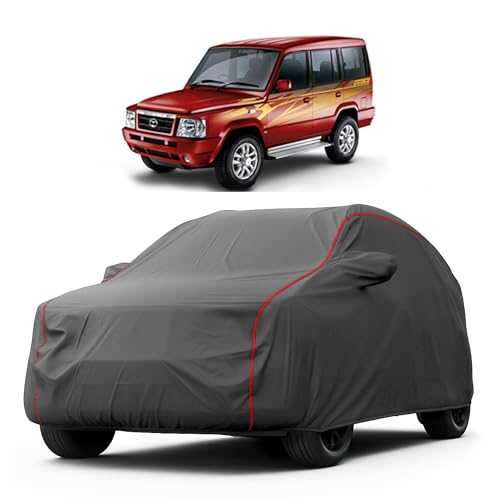 Image of Heavy-Duty Car Cover for Compatible with Tata Sumo Victa (2004 to 2025 All Models) Deluxe Car Protection Cover - Waterproof & UV-Resistant All-Season Exterior Protection