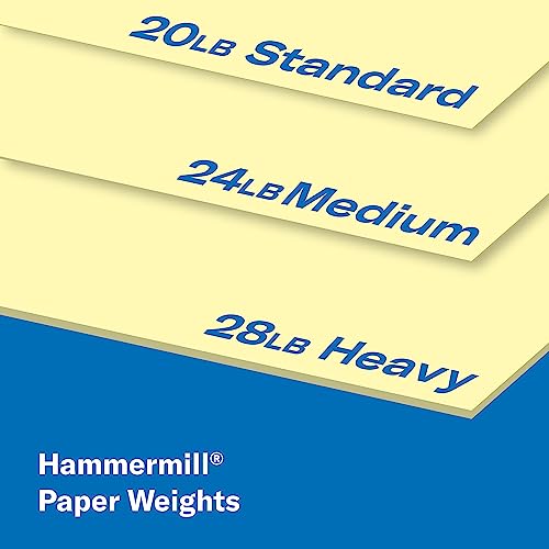 Image of Hammermill Colored Paper Assortment, Canary, Blue, Pink Printer Paper, 20lb, 8.5x11 Paper, Letter Size 3 Ream (1,500 sheets)