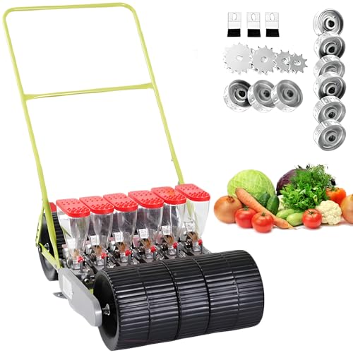 CYTBEK Spingi a Mano la seminatrice di Grano, seminatrice da Giardino, per piantare Fagioli di Grano di Arachidi di soia Mais