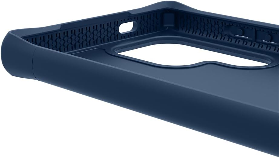 ITSKINS Ballistic R // Nylon High-Impact Hybrid Case for Samsung Galaxy S24 Ultra, Compatible with MagSafe, Protective Military Shockproof Cover, Slim Phone Case - Dark Blue