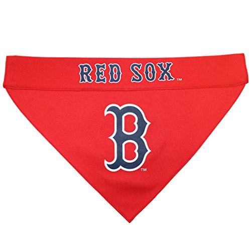 Pets-First-MLB-Boston-RED-SOX-Reversible-Bandana-Size-XX-Large-for-Dogs-Cats-2-Sided-Sports-BandanaPremium-Embroidery-Team-Logo-All-MLB-Teams-Available
