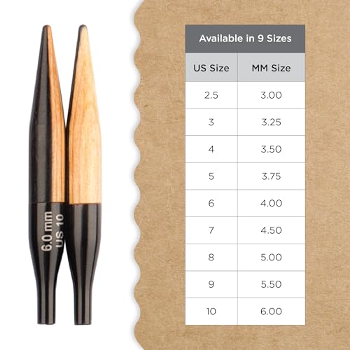 Image of Knitter's Pride Day & Nite Mini Interchangeable Circular Needles 2 inch inch (5cm) - US Size 10 (6mm)