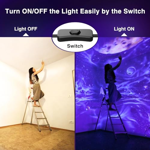 Image of Onforu 60W LED Black Light, Blacklight for Glow Party with Plug, 2 Pack