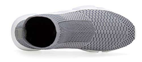 Image of Santiro Men's Running Shoes Breathable Knit Slip On Sneakers