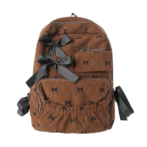 Mochila de pana para mujer cómoda y espaciosa que alivia la carga diaria