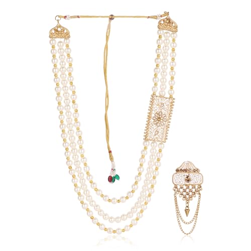 Dulha groom sherwani Necklace/Moti Mala for Men for wedding | Gro...