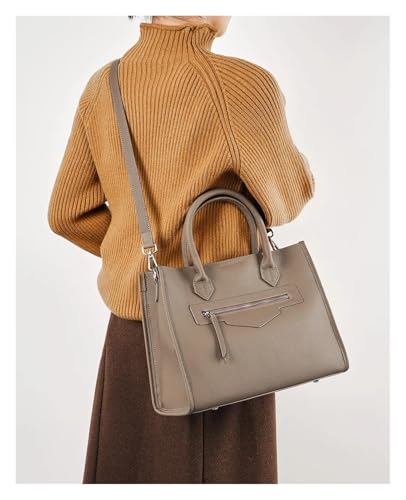 Sac à main en cuir véritable SCRUBY, optimisez vos trajets avec ce grand sac chic