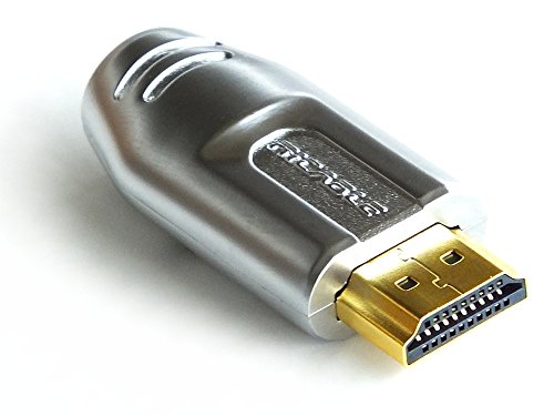 Ricable Custom HPL - Conector HDMI 2.0 por soldar con contactor en Chapa de Oro 24K Cover