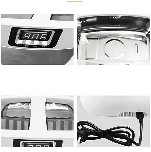 PAHION Limpador ultrassônico digital de 2,5 L com função de aquecimento, máquina de lavar ultrassôni