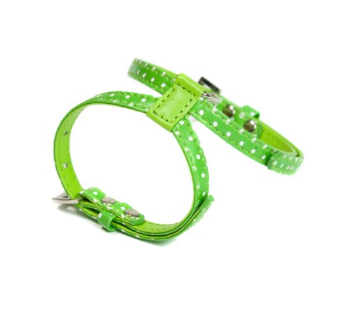 Doggy Things - Arnés de Lunares, Color Verde