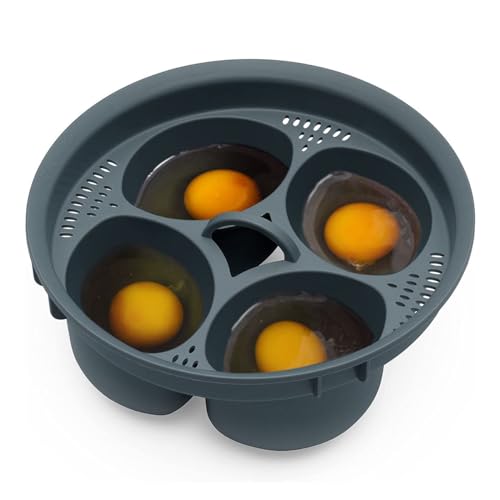 KONFEN 4-Eggs Accessories- Food Processor Accessories for Thermomix TM6, Egg Shaper for Boiled Eggs for Thermomix TM5, Steam Eggs for 4 Eggs for TM6/TM5