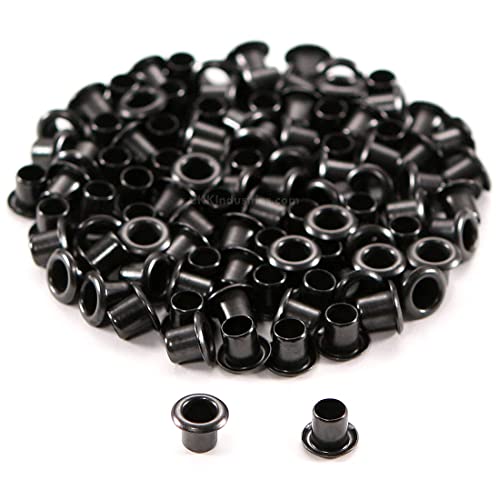 HolsterSmith Black Coated Eyelets #6-6, 3/16 in., 100 Pack