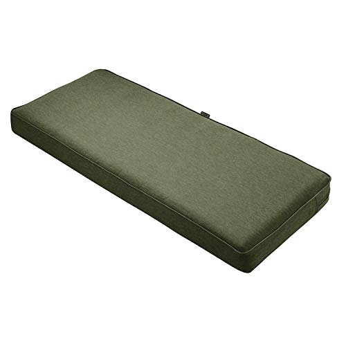 Classic Accessories Montlake FadeSafe Water-Repellent 59 x 18 x 3 Inch Outdoor Bench Cushion, Heather Fern