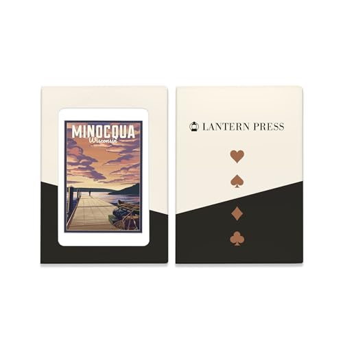 Baraja Póker Minocqua Wisconsin 52 Cartas Tamaño Póker miniatura 4