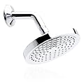 Winthorpe Conservation Rain Shower Head, Chrome, Round, Low Flow, High Pressure, 1.8 GPM Water Saving, 360 Degree, Eco and Energy Efficient Rainfall Showerhead