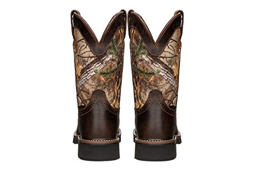 Image of Golden Fox 11 inch Waterproof Square Toe Composite Toe Pull-On Western Work Boot Lightweight Outsole Industrial