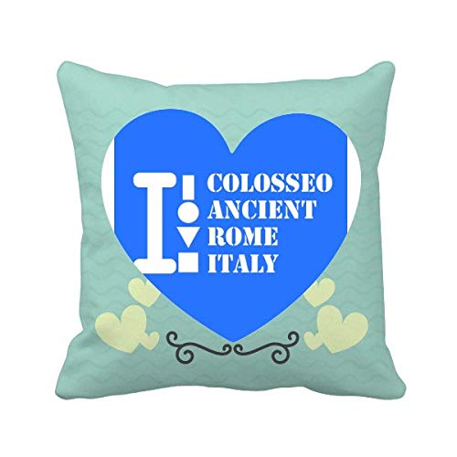 Oreiller Colosseo Romain Italie offbb coussin amour cœur pour couchage et lit