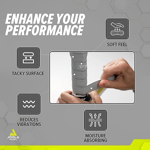 Image of JOOLA Pickleball Paddle Replacement Grip Tape - Wrap for Pickleball Paddle - Moisture Wicking Surface & Comfort - Handle Wrap for Use with Small Grip & Overgrip