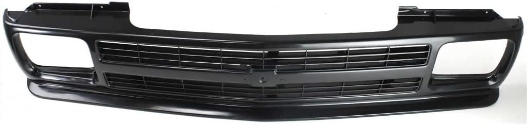 For Chevy S10 Grille Assembly 1991 1992 1993 | Black Shell & Insert | Plastic | Smooth | GM1200222 | 15678982