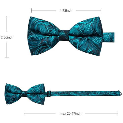 Image of YourTies Bow Ties for Men Pretied Bowties Solid Color Satin Bow Tie Formal Business Tuxedo Wedding Party Prom