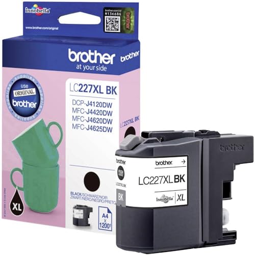Brother LC-227XLBK encre noire d'origine pour des impressions nettes et professionnelles