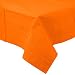 Creative Converting Touch of Color Plastic Lined Table Cover, 54 by 108-Inch, Sunkissed Orange
