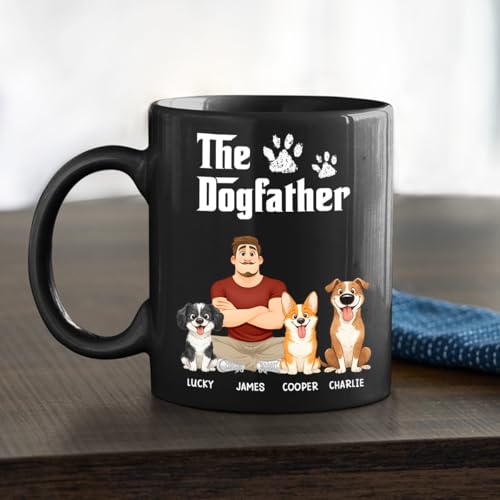 Taza de cerámica personalizada para amantes de perros miniatura 5