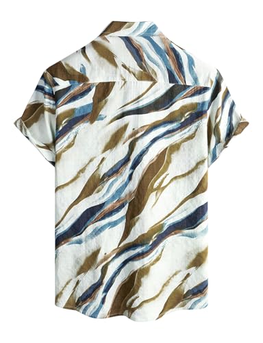 Image of VATPAVE Mens Casual Hawaiian Floral Shirts Short Sleeve Button Down Tropical Shirts Beach Summer Shirts