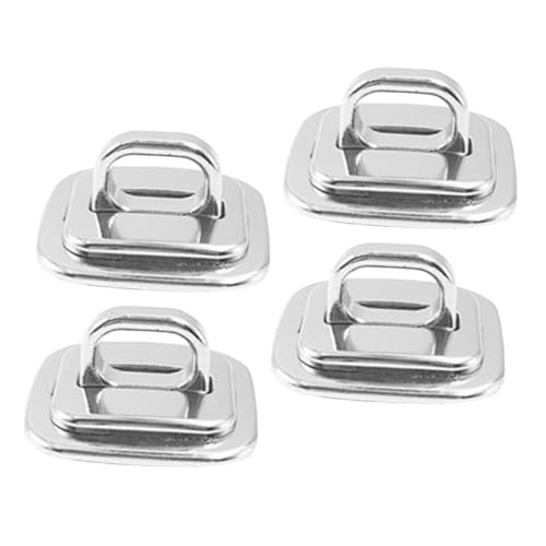 Housoutil 4Pcs Security Base Plate for Laptop Cable Lock Sturdy Mount Anchor for Keyed Combination Locks Compatible with Multiple Brands and Models Theft Prevention Accessory