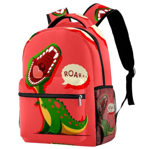 Sac à dos d'école dinosaure multicolore 29x20x40cm pour fille et garçon