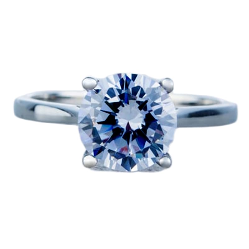 Anneau plaqué argent serti de diamants CZ, le cadeau romantique idéal