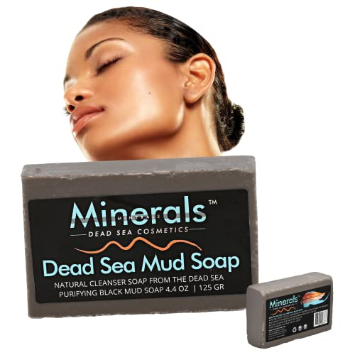Dead Sea Mud Soap,125gr, Minerals & Salt Spa Skincare for Multi Skin Disorders Natural Treatment for Face & All Body, Na