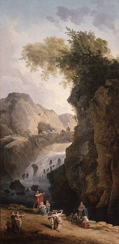 Peinture à l'huile The Dance Hubert Robert 30x36 Pouces pour salon